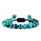 Black Lava Stone & Tiger Eye Crown Bracelet accent bracelet for spiritual grounding, meditation, and stylish daily wear.