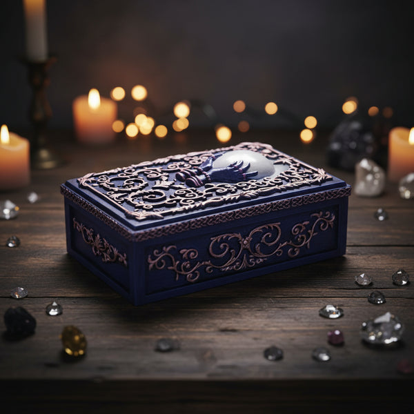 Crystal Ball Tarot storage box, closed view
