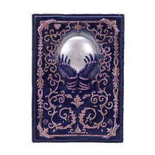 Crystal Ball Tarot storage box, close-up of painted detail