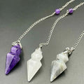 Crystal Cone Pendulum for dowsing, divination, and energy work.