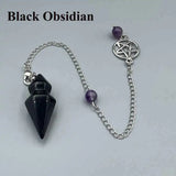 Crystal Cone Pendulum for dowsing, divination, and energy work.