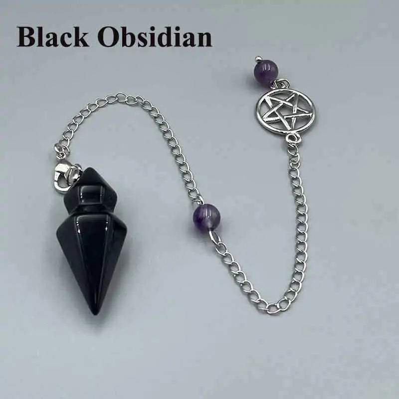 Crystal Cone Pendulum for dowsing, divination, and energy work.