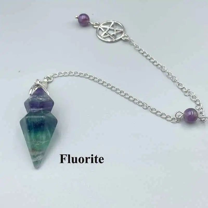 Crystal Cone Pendulum for dowsing, divination, and energy work.