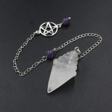 Crystal Cone Pendulum Pendant for dowsing, divination, and energy work.