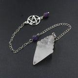 Crystal Cone Pendulum Pendant for dowsing, divination, and energy work.