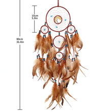 Crystal Dream Catcher wall hanging pendant for boho room decor, energy-inspired styling, and decorative wall display.