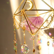 Crystal Dreamcatcher Wind Chime suncatcher for reflecting sunlight, brightening windows, and decorative hanging use.
