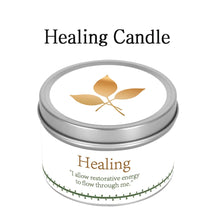 Manifestation Healing Crystal Candle crystal-infused jar candle for prayer, manifestation, and emotional healing practice.