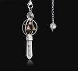 Crystal Merkaba Reiki Pendulum for dowsing, divination, and energy work.