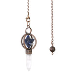 Crystal Merkaba Reiki Pendulum for dowsing, divination, and energy work.