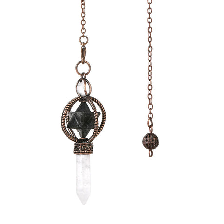Crystal Merkaba Reiki Pendulum for dowsing, divination, and energy work.