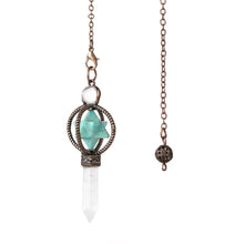 Crystal Merkaba Reiki Pendulum for dowsing, divination, and energy work.