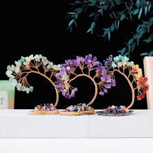 Amethyst Crystal Money Tree with Agate Base decorative crystal tree for office decor and manifestation practice.
