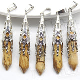 Crystal pendulums healing tool for chakra cleansing, Reiki sessions, and spiritual balancing use.