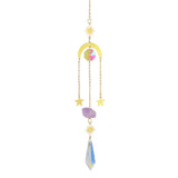 Crystal Prism Sun Catcher & Wind Chime hanging chime for room decor, soft visual sparkle, and sunlight-catching display.