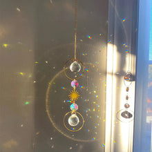 Crystal Sun Catcher Prism Rainbow Maker crystal decor piece for hanging in sunlight and producing rainbow accents.