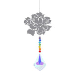 Crystal Sun Catcher Prism Rainbow Chaser home accent ornament for reflecting sunlight and creating decorative rainbow effects.