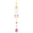 Crystal Prism Sun Catcher & Wind Chime hanging decor with crystal prisms for catching sunlight, reflecting rainbow light, and adding peaceful window decoration.