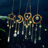 Children’s Crystal Rainbow Sun Catcher crystal hanging decor for catching sunlight, creating rainbow reflections, and brightening nursery spaces.