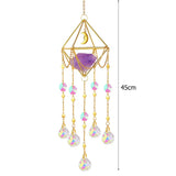 Crystal Wind Chime Dreamcatcher boho home decor for living room styling, spiritual decoration, and cozy interior use.