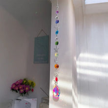 Crystal Wind Chime Rainbow Prism Sun Catcher decoration for light-catching display, peaceful hanging decor, and garden or window use.