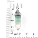CSJA natural fluorite pendant necklace for calming energy, prayer, and everyday crystal jewelry wear.