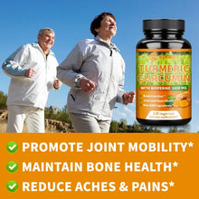 Curcumin 95 turmeric capsules supplement bottle for antioxidant support, daily health support, and regular wellness use.