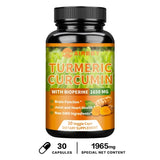 Curcumin Turmeric 95% capsules supplement bottle for daily antioxidant support, health routines, and wellness use.