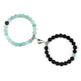 Cute Magnetic Heart Couple Bracelet set for romantic couple style, gift giving, and everyday matching wear.