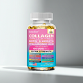 14-in-1 Collagen Capsules bottle for daily skin, hair, and nail care with biotin and keratin booster blend.