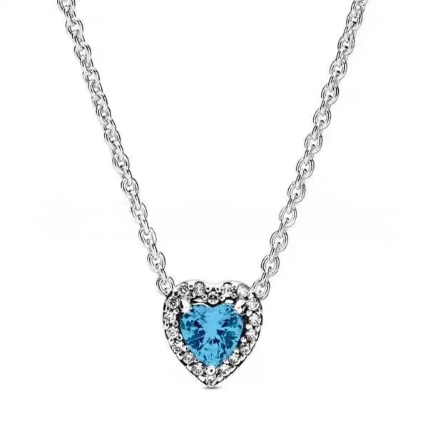 Dainty colorful heart necklace with pendant for light everyday wear, layering, and romantic gift use.