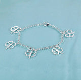 Dainty 925 Sterling Silver Heart Chain Bracelet silver chain bracelet for minimalist outfits, daily accessorizing, and gifting.