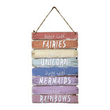 Dance with Fairies wooden wall plaque