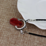 Dante inspired crystal pendant necklace for gamer cosplay, character fashion, and collectible accessory use.