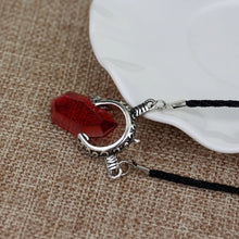 Dante inspired crystal pendant necklace for gamer cosplay, character fashion, and collectible accessory use.