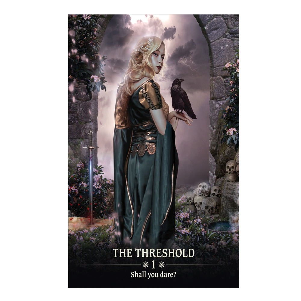 Dark Light Oracle Deck card example, shadow theme