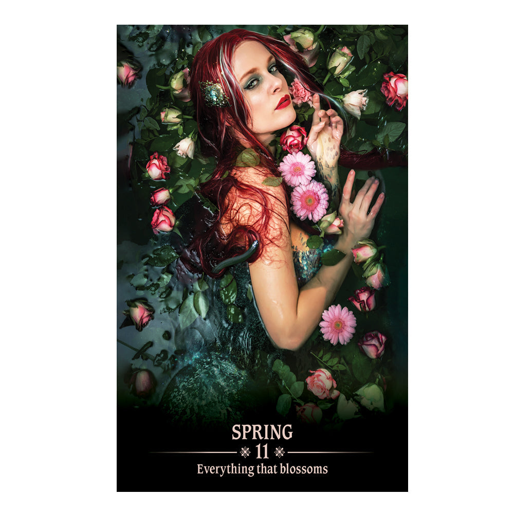 Dark Light Oracle Deck card example, healing theme