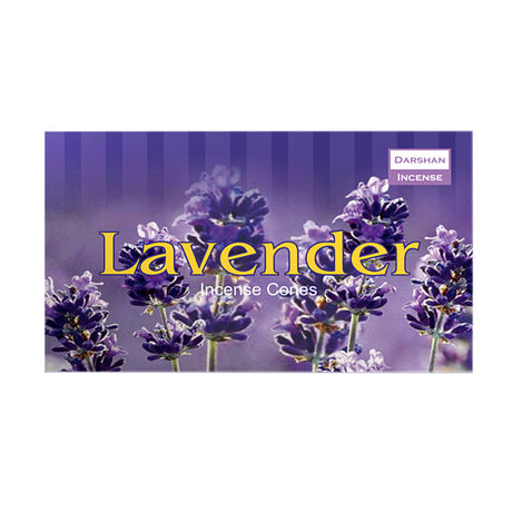 Darshan Lavender incense cones, pack of 10