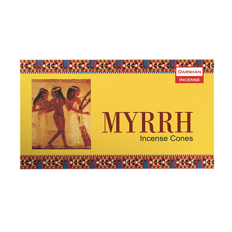 Darshan Myrrh incense cones, pack of 10