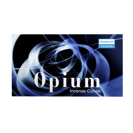 Darshan Opium-scent incense cones, pack of 10