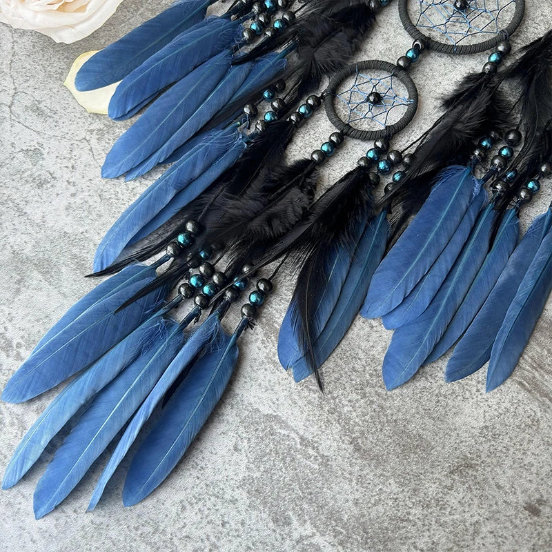 Decorative Bohemian Dream Catcher wall hanging for bedroom decor, restful room styling, and spiritual accent use.