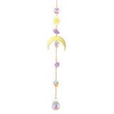 Crystal Prism Sun Catcher & Wind Chime decorative hanging piece for patio accents, outdoor charm, and sparkling light display.