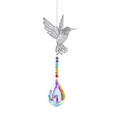 Crystal Sun Catcher Prism Rainbow Chaser hanging ornament for home decor, sunlight reflection, and rainbow display.