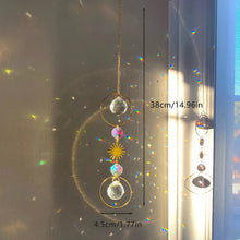 Crystal Sun Catcher Prism Rainbow Maker decorative crystal hanger for sunlit spaces and colorful light reflection.