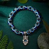 Decorative evil eye charm bracelet for protective use, stylish layering, and everyday jewelry wear.