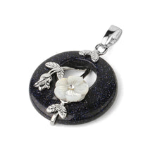 Decorative flower donut stone pendant for handmade jewelry, necklace styling, and everyday fashion wear.
