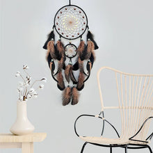 Luminous Dream Catcher decorative wall hanging with colorful feathers for bedroom walls, calming decor, and boho interior accents.