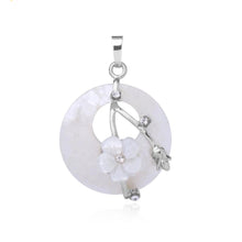 Decorative natural stone flower pendant for jewelry crafting, necklace designs, and gift-ready accessory use.
