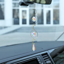 Decorative stained glass crystal ball sun catcher for window decor, sunlight reflection, and indoor sparkle accents.