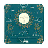Tarot Card Coaster Set decorative coasters for tabletop protection, drink service, and spiritual-inspired room styling.